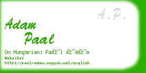 adam paal business card